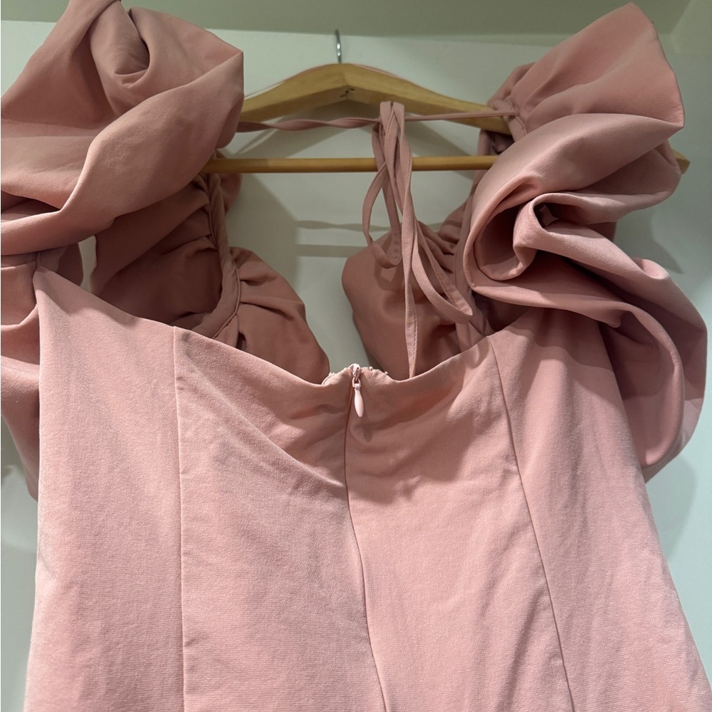 Fashion Nova Pink Ruffle Sleeve Mini Dress - Picture 5 of 5